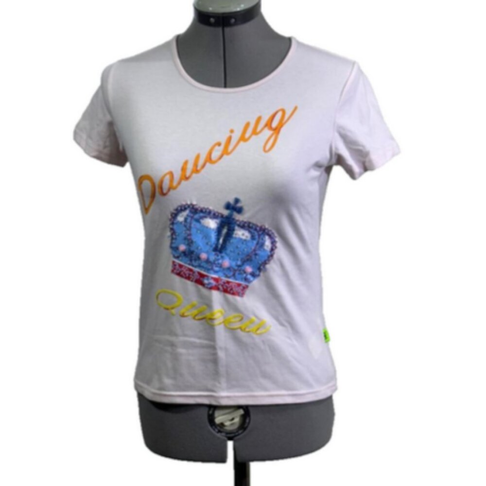 Save the Queen light pink girls size 14 or L adult size S